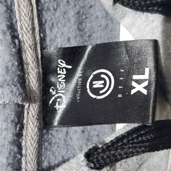 NEFF DISNEY DONT STRESS MICKEY MOUSE HOODIE SWEATSHIRT HANDWARMERS GRAY BLACK XL - Picture 3 of 8